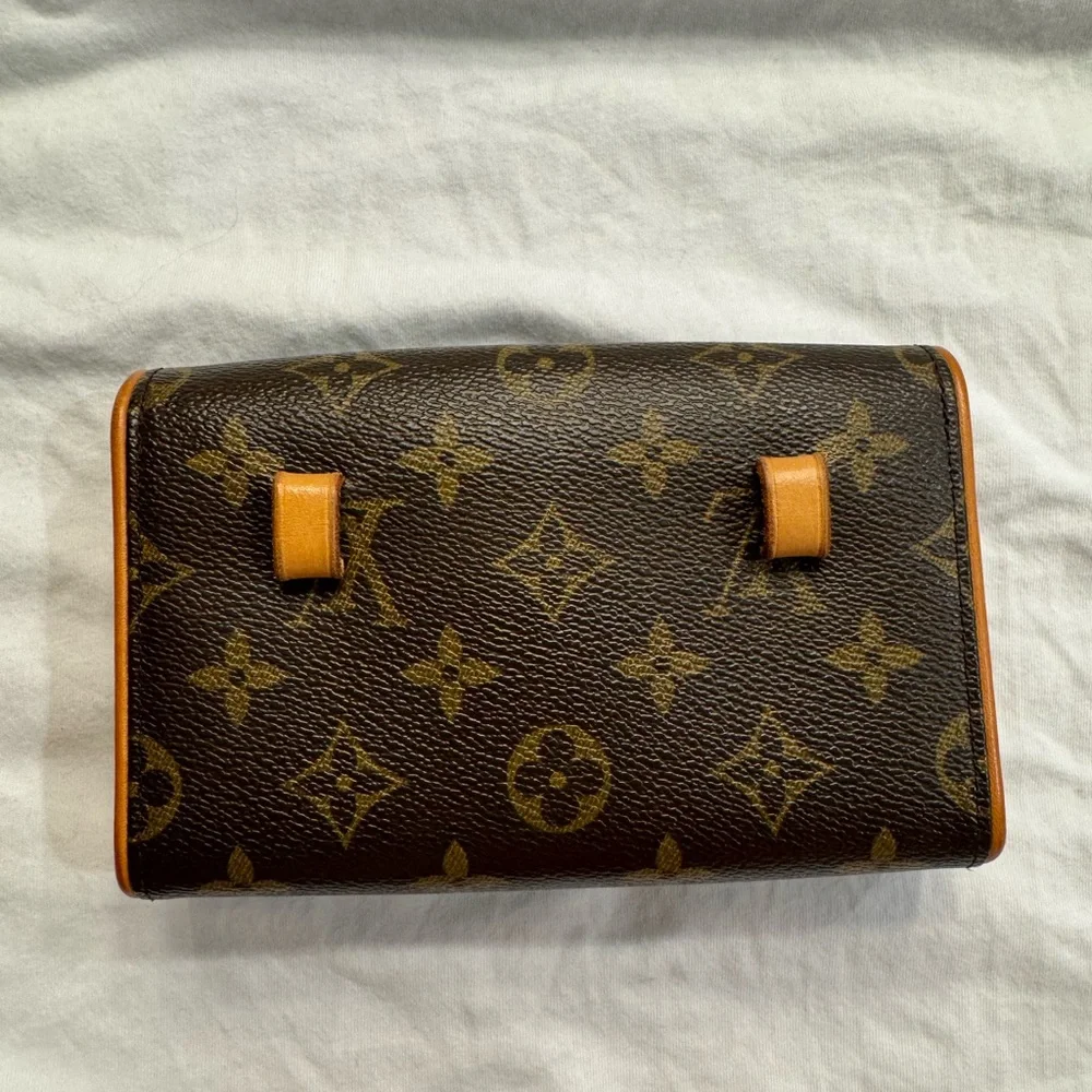 Louis Vuitton Monogram Canvas Flap Crossbody in Brown and Tan